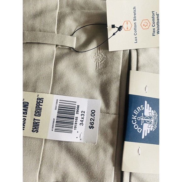 NWT Dockers Men’s Signature Khakis Beige/Stone Sz 34x32 Retail: $62 NEW - Picture 12 of 14